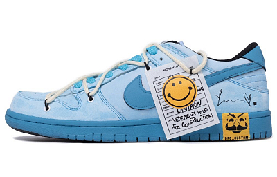 Nike Dunk Retro Coverage Abrasion Resistant Balance Low Top Skateboard Shoes Men's Glacier Blue