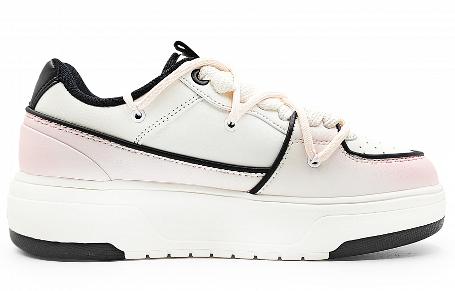 MLB Chunky Liner Abrasion Resistant Low Top Skateboard Shoes Unisex Light Pink купить в интернет-магазине Yoocart с быстрой доставкой по России.