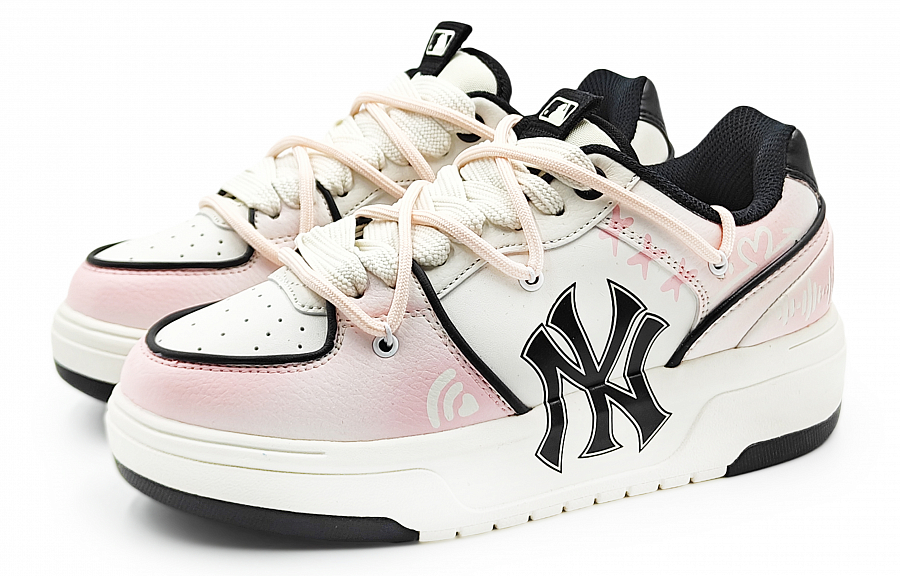 MLB Chunky Liner Abrasion Resistant Low Top Skateboard Shoes Unisex Light Pink купить в интернет-магазине Yoocart с быстрой доставкой по России.