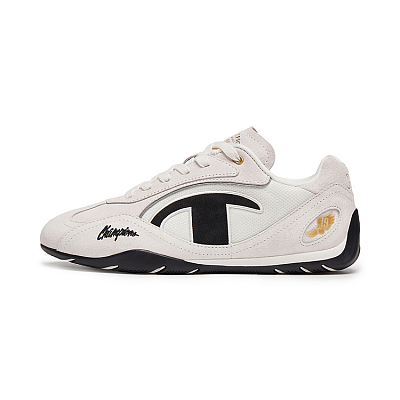 Champion Racing Shoes Support Low Top Casual Shoes Women's Milk White/Black