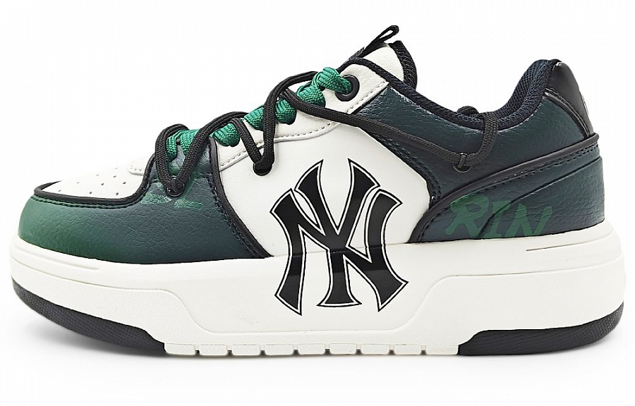 MLB Chunky Liner Abrasion Resistant Low Top Skateboard Shoes Unisex White Green купить в интернет-магазине Yoocart с быстрой доставкой по России.