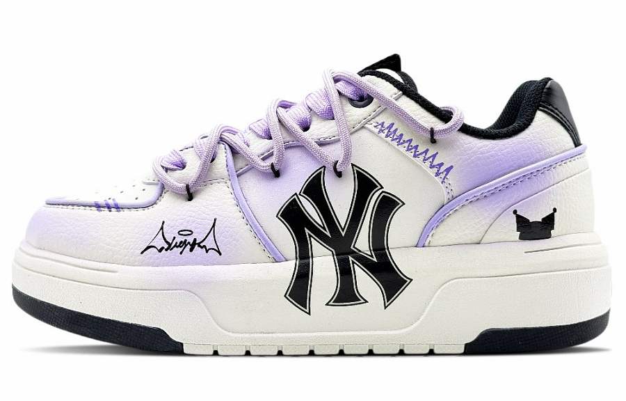 MLB Chunky Liner Love & Co. Jam Waterproof Height Increase Low Top Skateboard Shoes Unisex Light Purple купить в интернет-магазине Yoocart с быстрой доставкой по России.