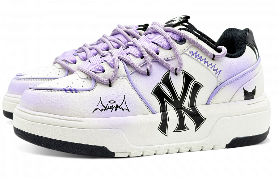 MLB Chunky Liner Love & Co. Jam Waterproof Height Increase Low Top Skateboard Shoes Unisex Light Purple купить в интернет-магазине Yoocart с быстрой доставкой по России.
