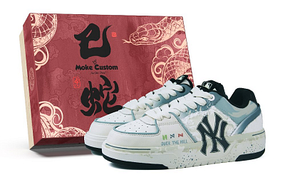 MLB Chunky Liner Low Top Skateboard Shoes Unisex Ivory