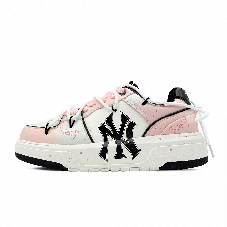 MLB Chunky Liner Abrasion Resistant Low Top Skateboard Shoes Unisex White Pink купить в интернет-магазине Yoocart с быстрой доставкой по России.
