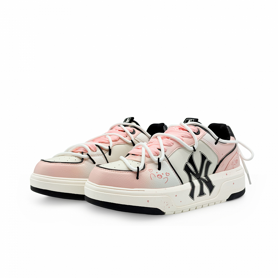MLB Chunky Liner Abrasion Resistant Low Top Skateboard Shoes Unisex White Pink купить в интернет-магазине Yoocart с быстрой доставкой по России.
