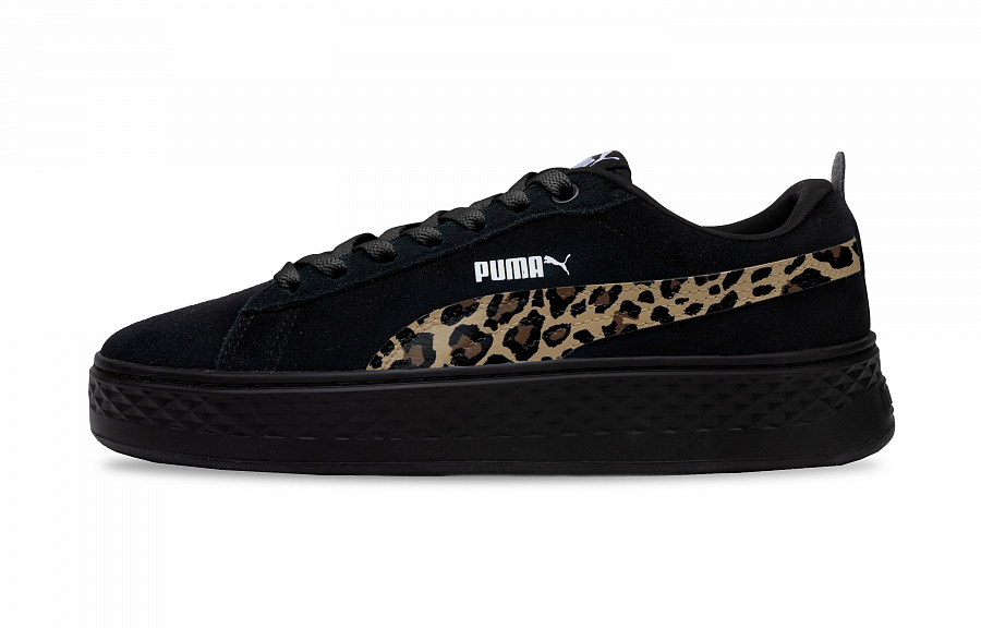PUMA Smash Platform Slip-Resistant Low-Top Skateboard Shoes Women's Black Brown купить в интернет-магазине Yoocart с быстрой доставкой по России.