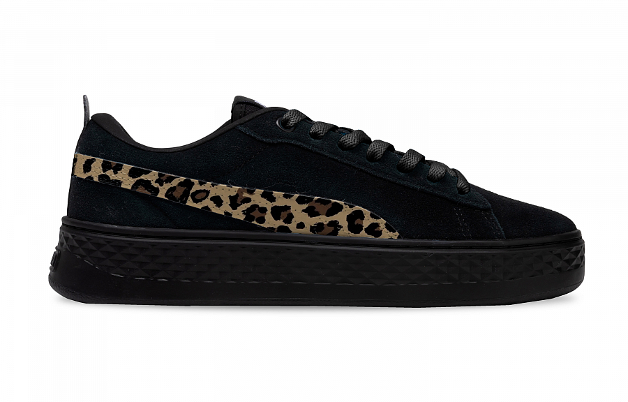 PUMA Smash Platform Slip-Resistant Low-Top Skateboard Shoes Women's Black Brown купить в интернет-магазине Yoocart с быстрой доставкой по России.