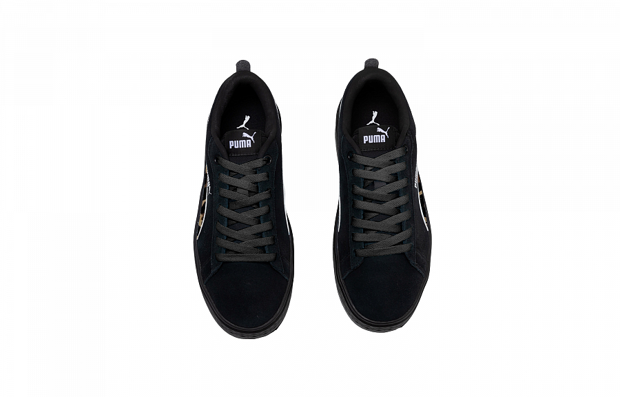 PUMA Smash Platform Slip-Resistant Low-Top Skateboard Shoes Women's Black Brown купить в интернет-магазине Yoocart с быстрой доставкой по России.