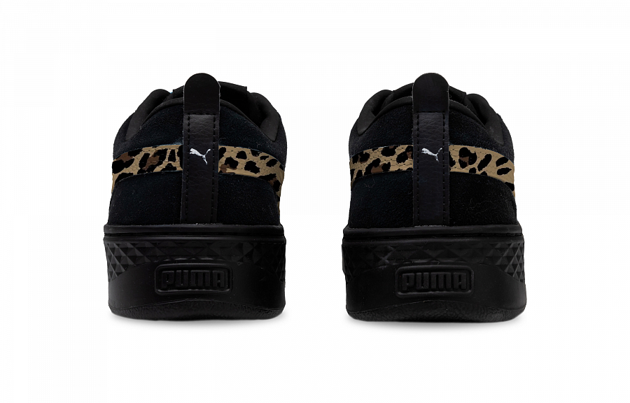 PUMA Smash Platform Slip-Resistant Low-Top Skateboard Shoes Women's Black Brown купить в интернет-магазине Yoocart с быстрой доставкой по России.