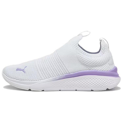 PUMA Softride Pro Slip Resistant And Breathable Low Top Running Shoes Women's White Purple