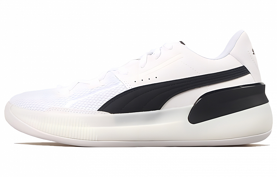 PUMA Clyde Hardwood Team Low Top Basketball Shoes Men's Pink Blue купить в интернет-магазине Yoocart с быстрой доставкой по России.