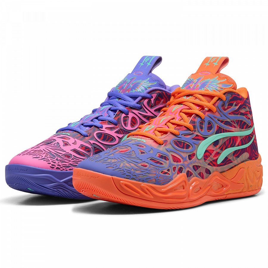 PUMA MB.04 Anti Slip Wear Resistant Mid Top Basketball Shoes Unisex Purple Orange Pink Green купить в интернет-магазине Yoocart с быстрой доставкой по России.