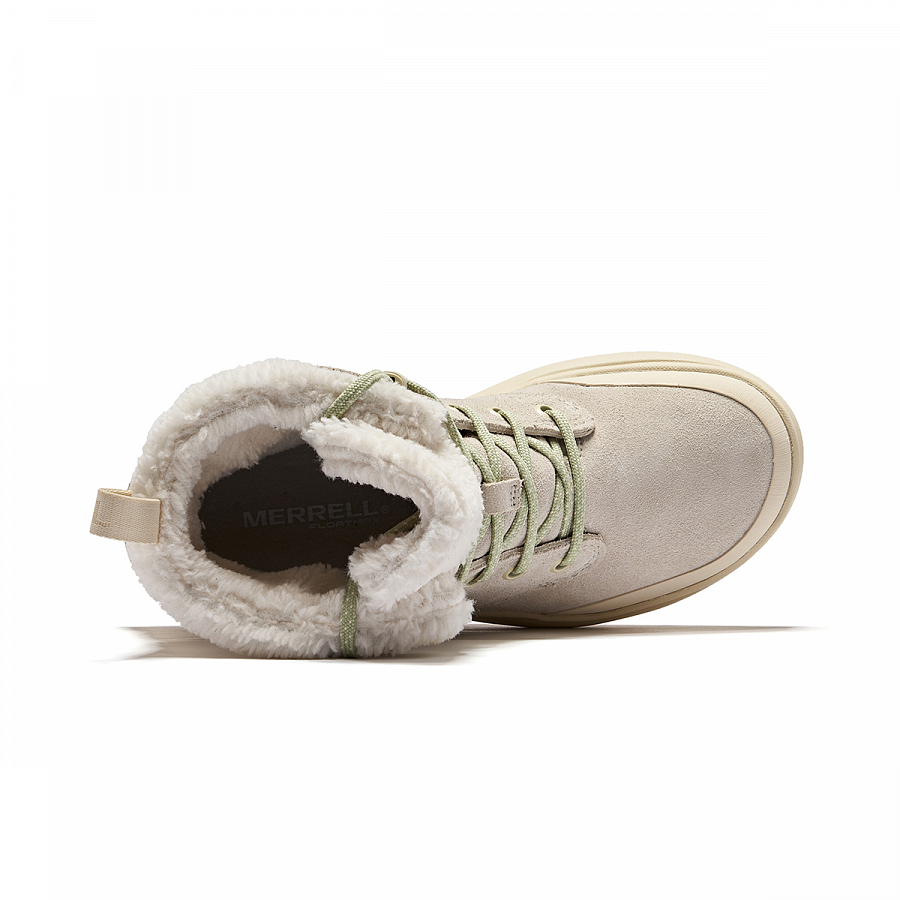 MERRELL Slip Resistant Thermal Mid Top Outdoor Shoes Women's Light Gray купить в интернет-магазине Yoocart с быстрой доставкой по России.