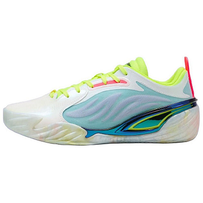PUMA All Pro Nitro Anti Slip Wear Resistant Low Top Basketball Shoes Men's White
