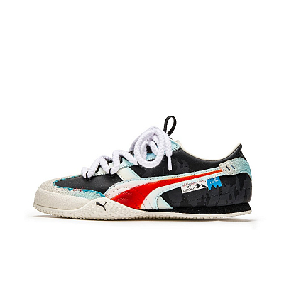PUMA Bella Anti Slip Wear Resistant Low Top Casual Shoes Unisex Black Red