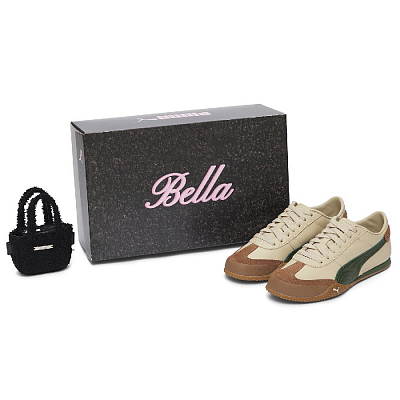 PUMA Bella UT Low Top Casual Shoes Unisex Brown Green