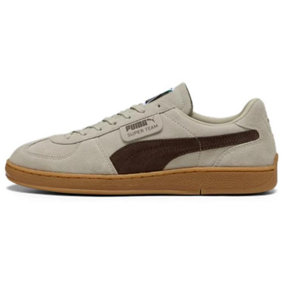 PUMA Super Abrasion Resistant Low Top Skateboard Shoes Unisex Gray Tan Taupe