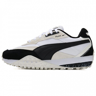 PUMA Blktop Rider Slip Resistant Abrasion Resistant Shock Absorbers Low Top Casual Running Shoes Unisex Black White