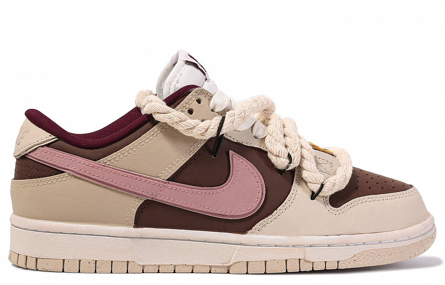 Nike Dunk Low Top Skateboard Shoes Women's Beige Brown Pink купить в интернет-магазине Yoocart с быстрой доставкой по России.