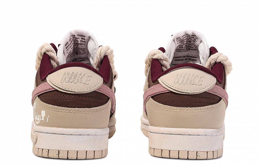 Nike Dunk Low Top Skateboard Shoes Women's Beige Brown Pink купить в интернет-магазине Yoocart с быстрой доставкой по России.