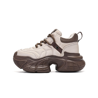 EBLAN Chunky Sneakers Women's Light Coffee