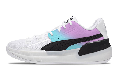 PUMA Clyde Hardwood Team Basketball Shoes Men's Low Top White
