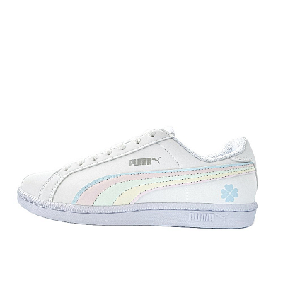 PUMA Smash Lightweight Low Top Skateboard Shoes Unisex White
