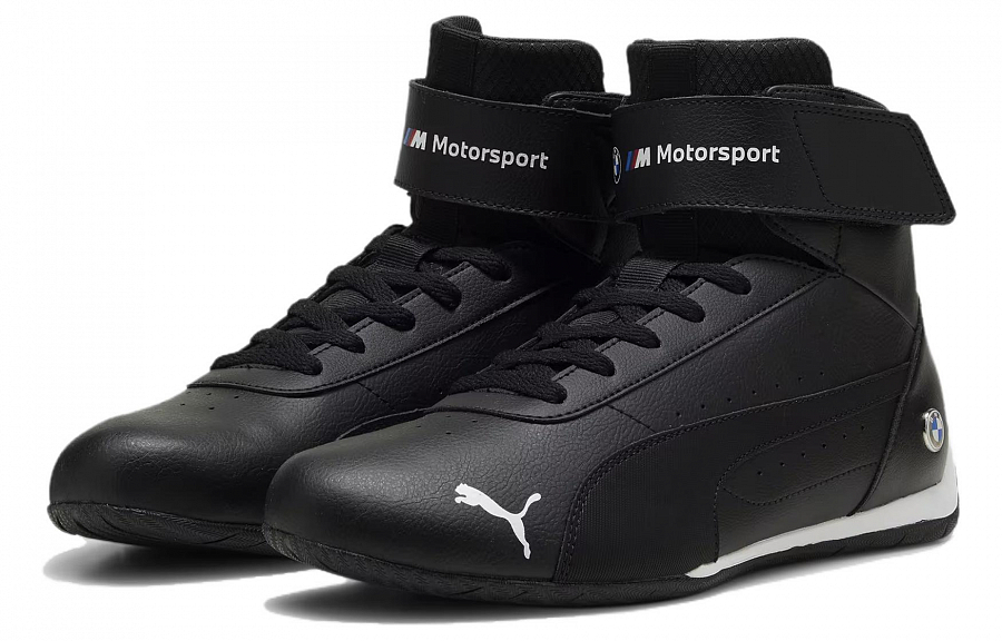 PUMA BMW M Motorsport Neo Cat Cushioning, Wear Resistant High Top Training Shoes Men's Black купить в интернет-магазине Yoocart с быстрой доставкой по России.
