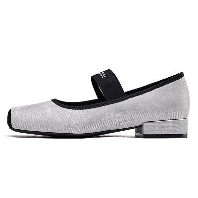 EBLAN Mary Jane Shoes Women's Silver