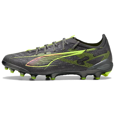 PUMA ULTRA 5 ULTIMATE AG Artificial Ground Soccer Shoes Men's Silver Yellow