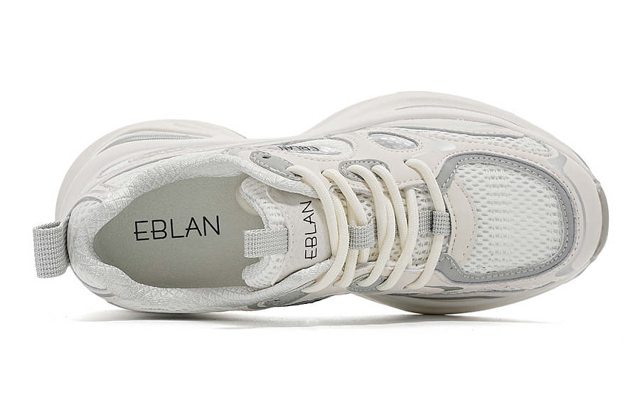 EBLAN Height Increasing Low-Top Chunky Sneakers Women's Silver купить в интернет-магазине Yoocart с быстрой доставкой по России.