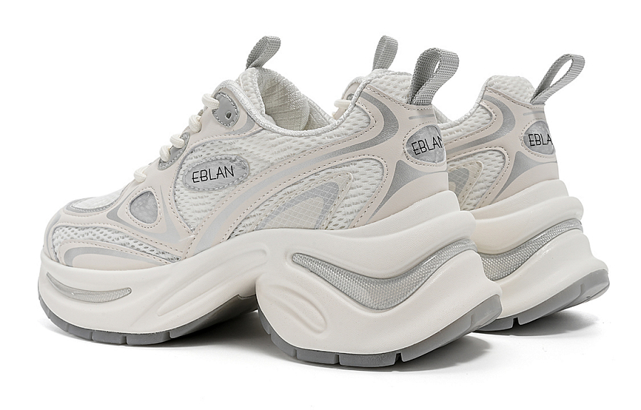 EBLAN Height Increasing Low-Top Chunky Sneakers Women's Silver купить в интернет-магазине Yoocart с быстрой доставкой по России.