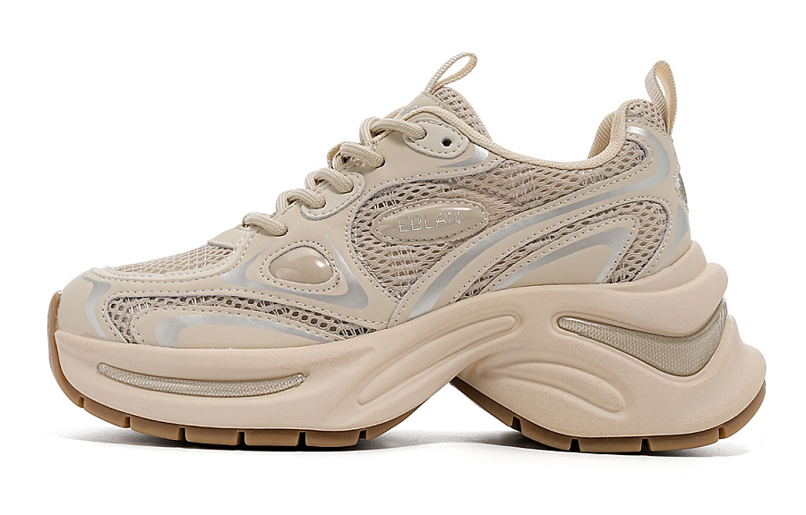 EBLAN Height Increasing Low-Top Chunky Sneakers Women's Silver купить в интернет-магазине Yoocart с быстрой доставкой по России.