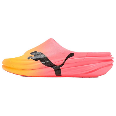PUMA Unwind NITRO Slip Resistant Abrasion Resistant Slide Slippers Unisex Red Black