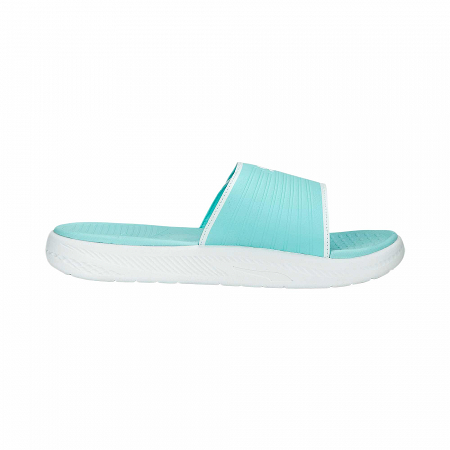 PUMA Quick Dry Cushioning Slide Slippers Men's Cyan White купить в интернет-магазине Yoocart с быстрой доставкой по России.