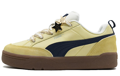 PUMA Park Lifestyle Low Top Skateboard Shoes Unisex Ginger Yellow