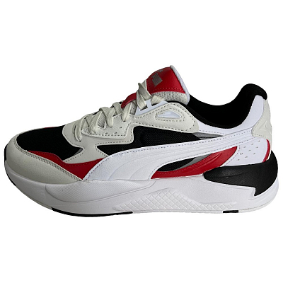 PUMA X Ray 2 Low Top Casual Shoes Unisex Black White Red