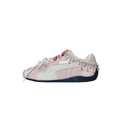 PUMA Speedcat Dream Ballet Anti Slip Wear Resistant Low Top Casual Shoes Unisex Pink