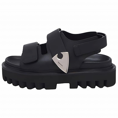 Alexander McQueen Parachute One Strap Sandals 5cm Women's Black
