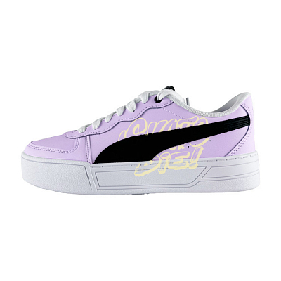 PUMA Skye Abrasion Resistant Low Top Skateboard Shoes Women's Purple