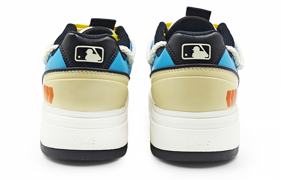 MLB Chunky Liner Abrasion Resistant Low Top Skateboard Shoes Unisex Beige Blue купить в интернет-магазине Yoocart с быстрой доставкой по России.
