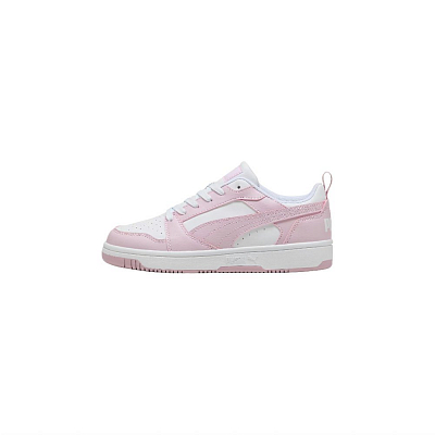 PUMA Rebound V6 Low Top Skateboard Shoes Women's Tan White Rose Mountain