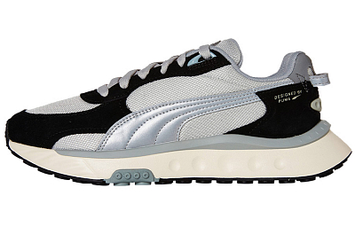 PUMA Wild Rider Casual Shoes Unisex Low-Top Gray/Black/Silver