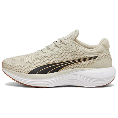 PUMA SCEND PRO Abrasion Resistant Low Top Running Shoes Men's Ecru