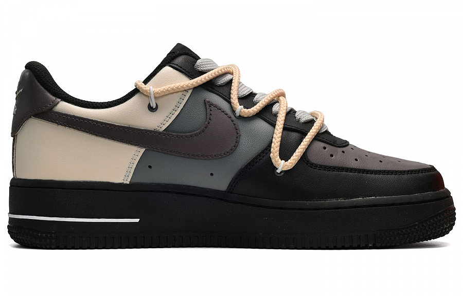 Nike Air Force 1 07 Air Force 1 Low-Top Skateboard Shoes Men's Black Gray Yellow купить в интернет-магазине Yoocart с быстрой доставкой по России.