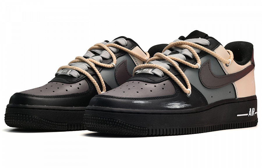 Nike Air Force 1 07 Air Force 1 Low-Top Skateboard Shoes Men's Black Gray Yellow купить в интернет-магазине Yoocart с быстрой доставкой по России.