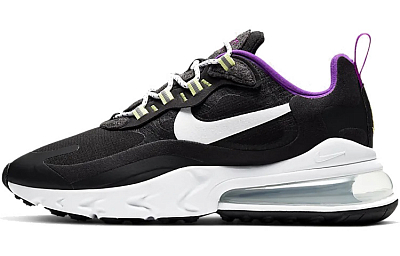 Nike Air Max 270 React Se 'Black White Vivid Purple' Women's