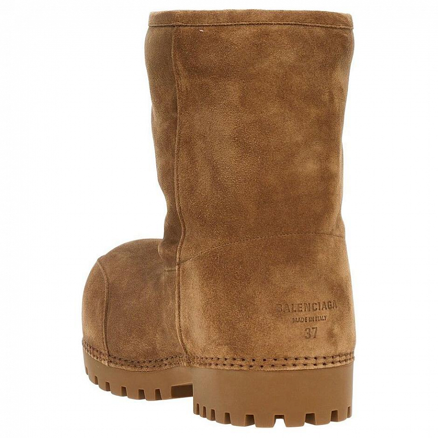 Balenciaga Alaska Fur Short Snow Boots Women's Brown купить в интернет-магазине Yoocart с быстрой доставкой по России.