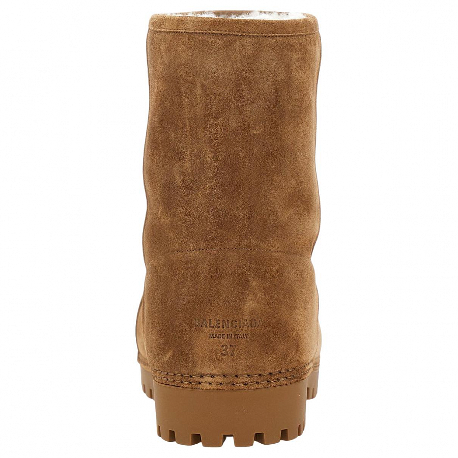 Balenciaga Alaska Fur Short Snow Boots Women's Brown купить в интернет-магазине Yoocart с быстрой доставкой по России.
